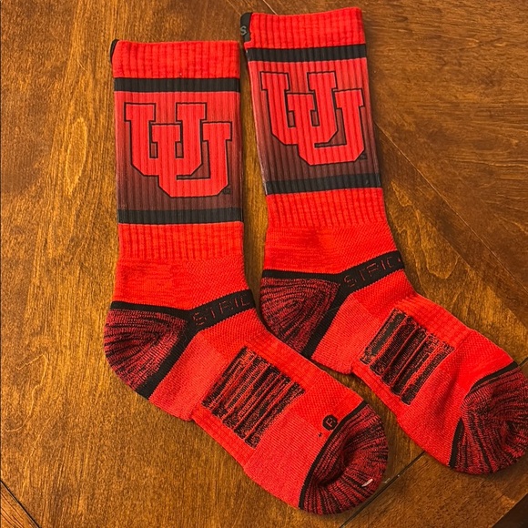 Red and Black Athletic Socks - Picture 1 of 1